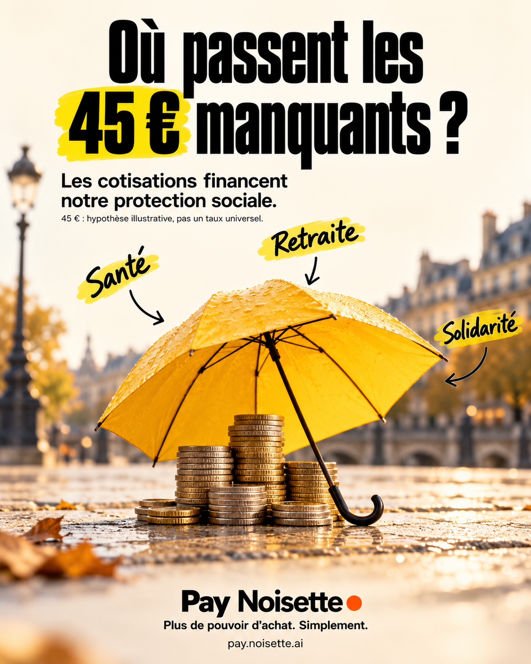 Où passent les 45 € manquants ?