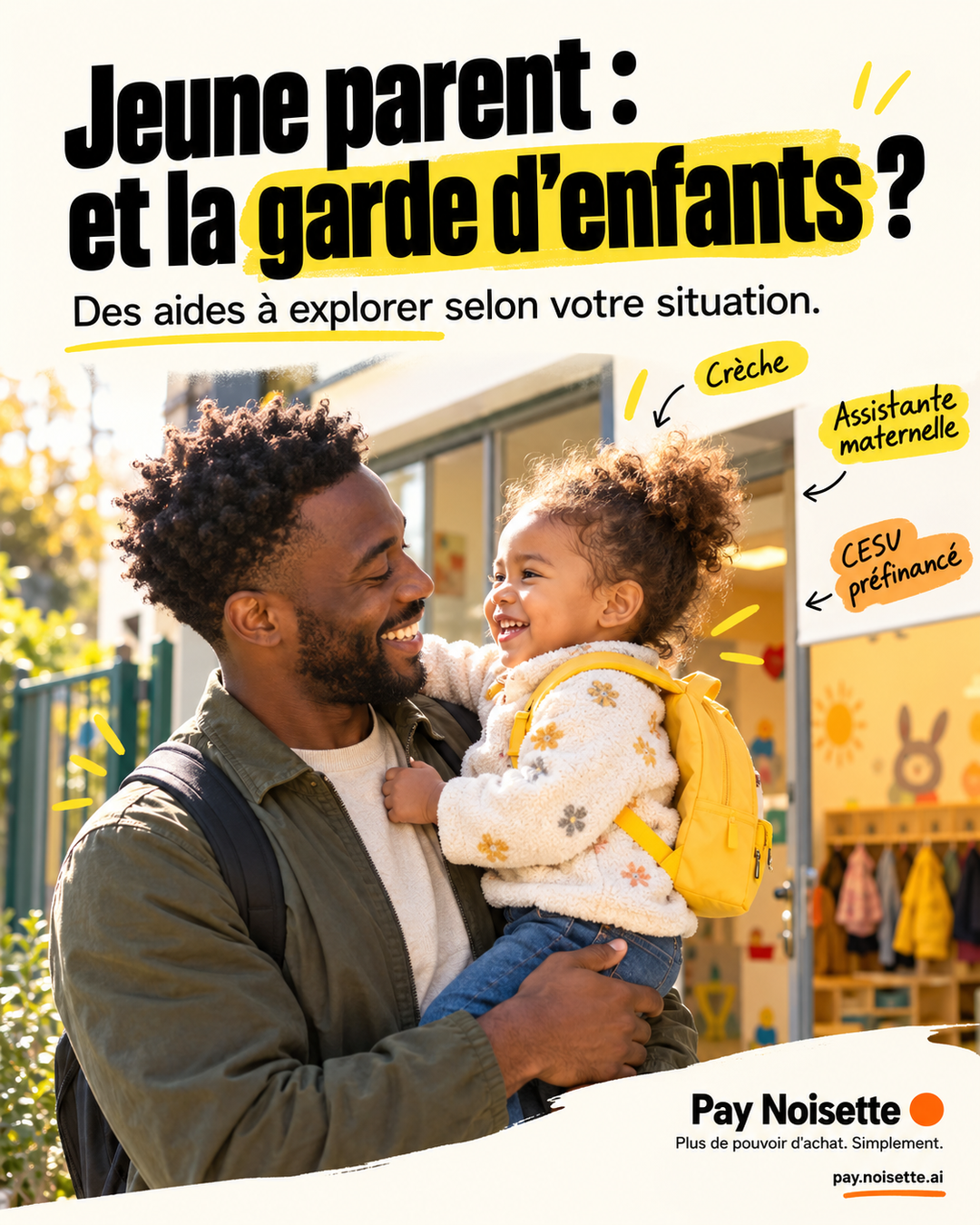Jeune parent : ce que couvre la garde d’enfants