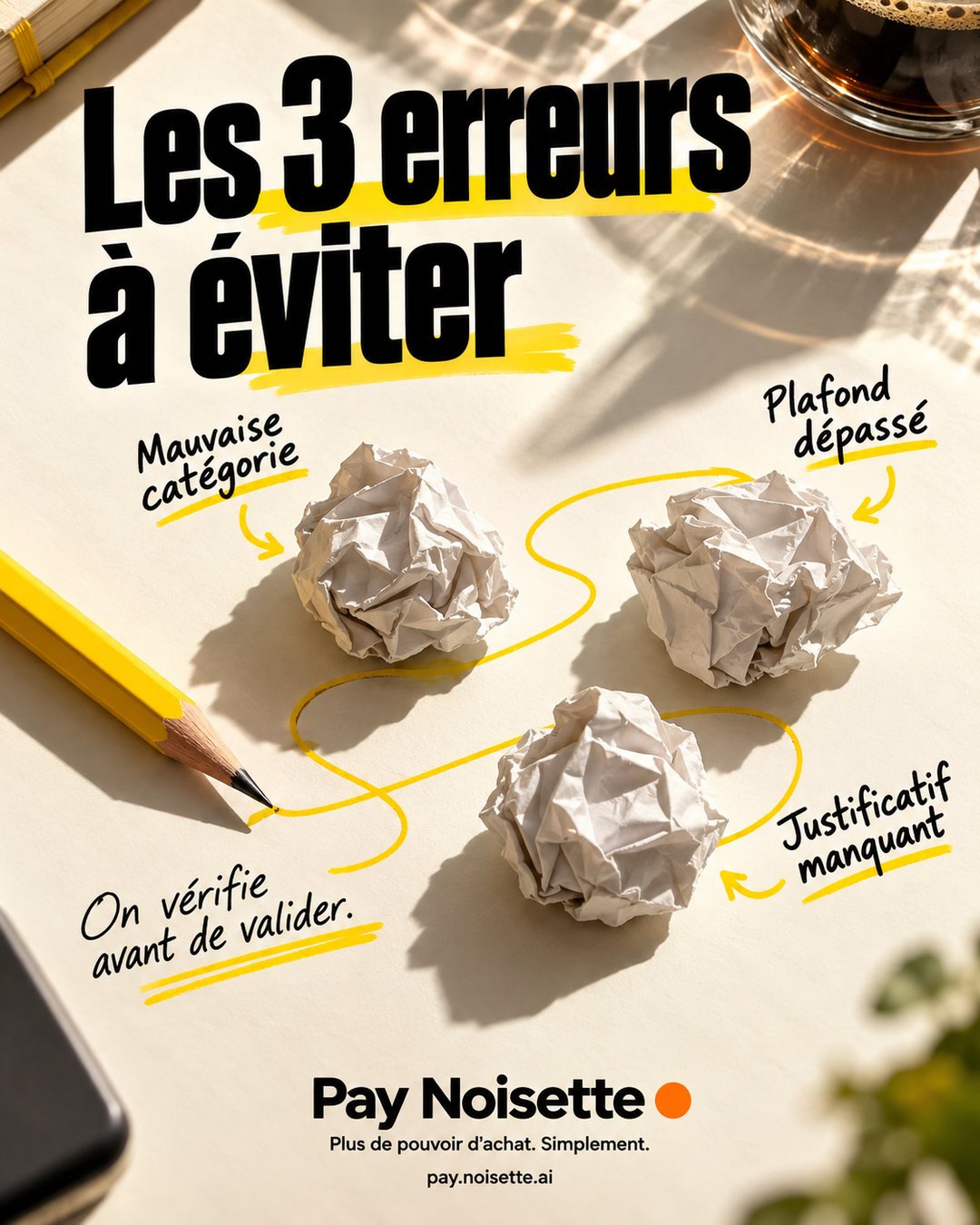 Les erreurs qu’on voit le plus souvent
