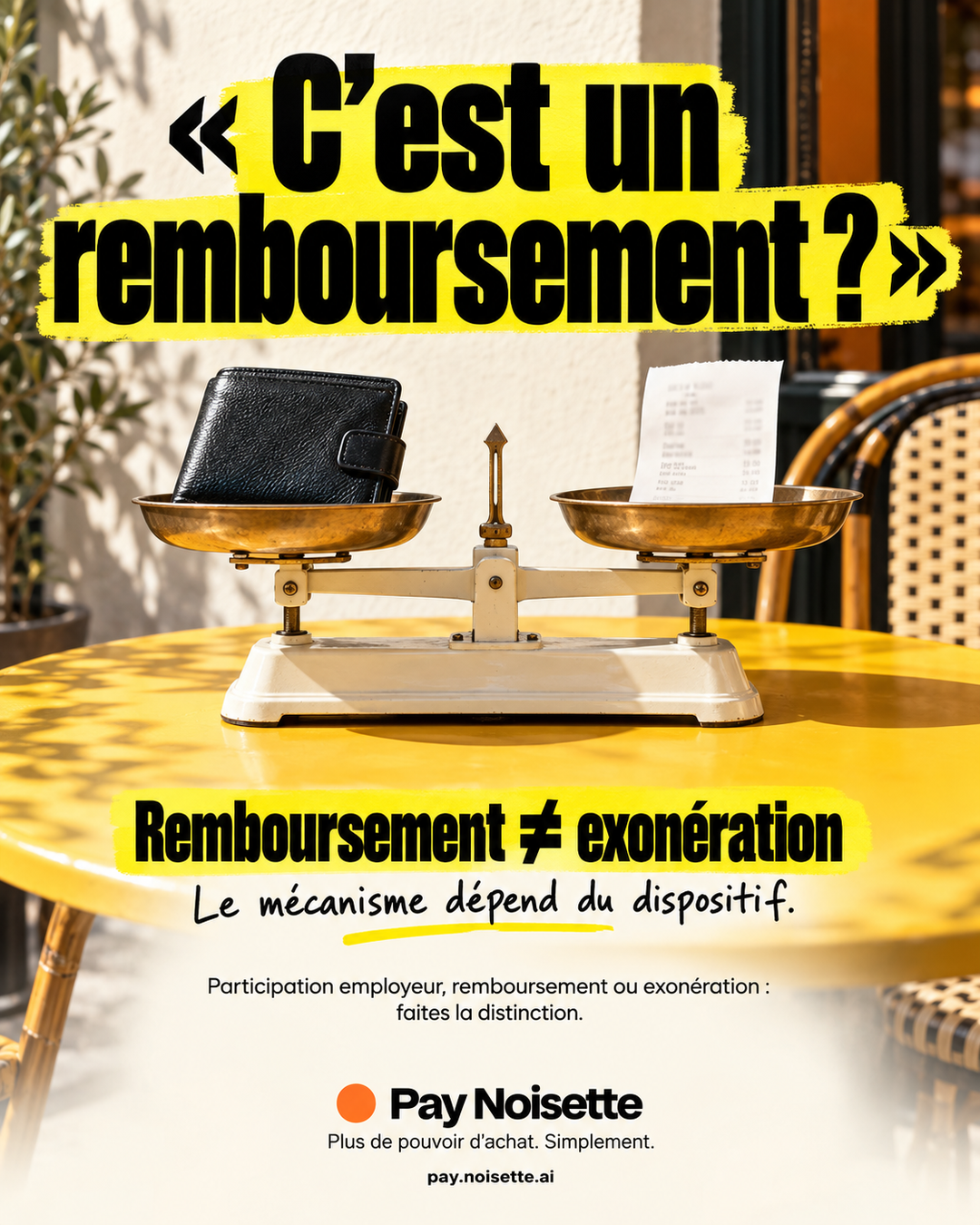 C’est un remboursement ?